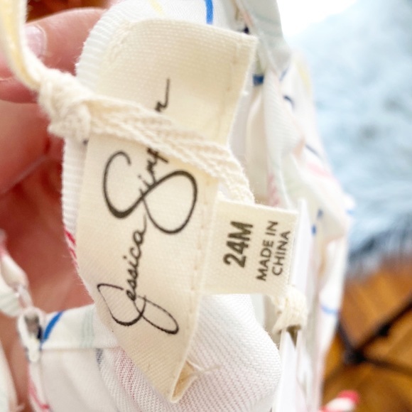 NWT Jessica Simpson Toddler Stripe Jumpsuit 24M - Picture 4 of 4